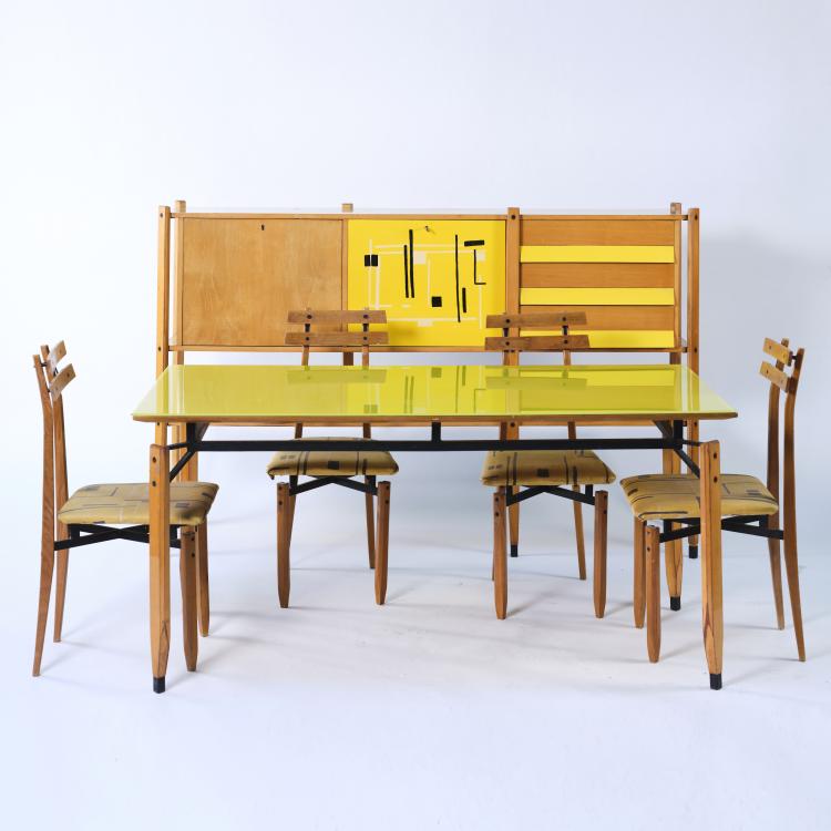 Bild 4 zu Objekt, Dining room suite, c. 1957, Roberto Aloi, Aloi, Roberto, Manufaktur, Italien, 164A 52