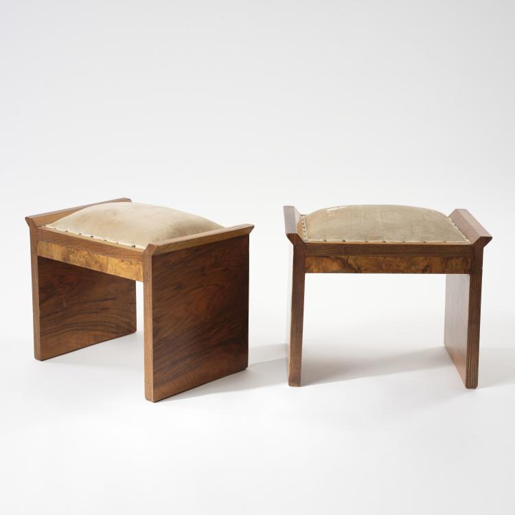 Bild 1 zu Objekt, 2 armchairs with stools, 1930s, Italien, 164A 2