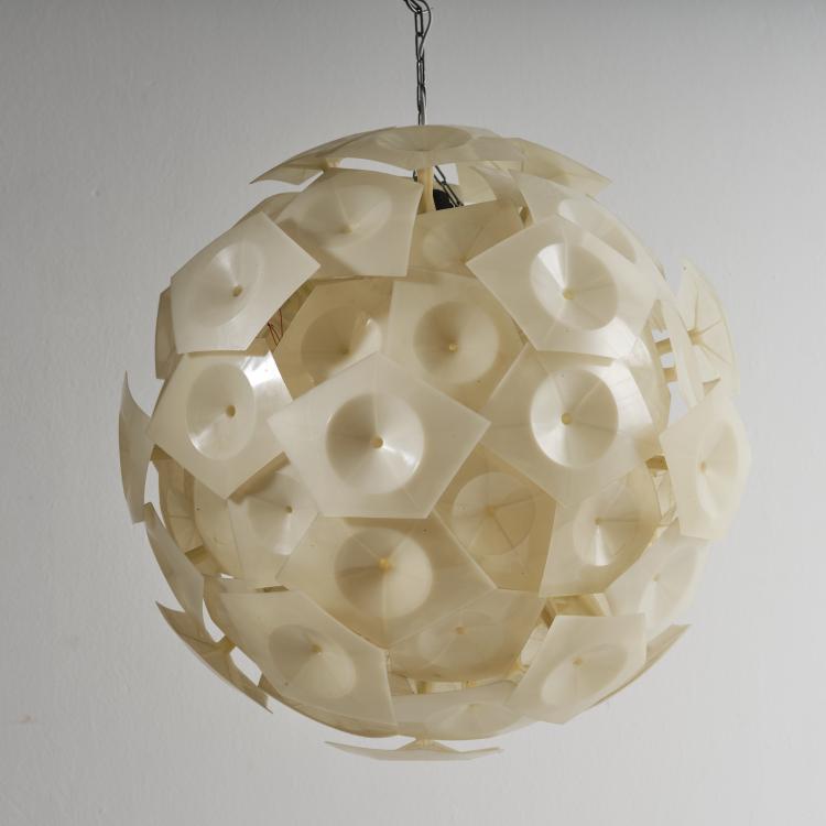 Bild 3 zu Objekt, 'Philharmonie I' ceiling light, 1959, G&uuml;nter Ssymmank, Deutschland, 163A 81