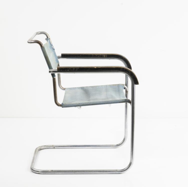 Hauptbild zu Objekt, Armlehnstuhl 'S 32', um 1930, Marcel Breuer,Mart Stam, Thonet, Frankenberg, 163A 8
