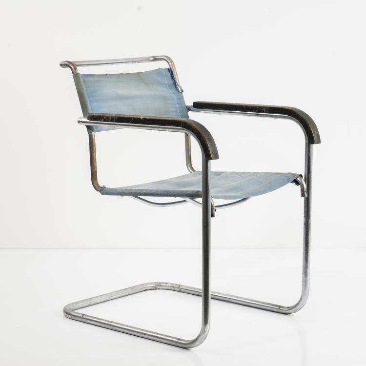 Bild 5 zu Objekt, Armlehnstuhl 'S 32', um 1930, Marcel Breuer,Mart Stam, Thonet, Frankenberg, 163A 8
