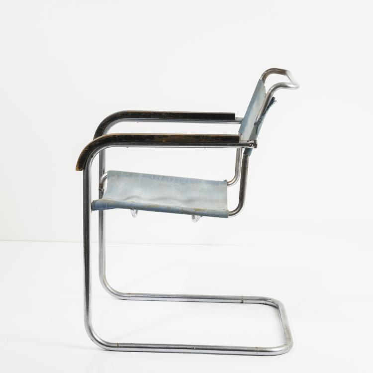 Bild 7 zu Objekt, Armlehnstuhl 'S 32', um 1930, Marcel Breuer,Mart Stam, Thonet, Frankenberg, 163A 8