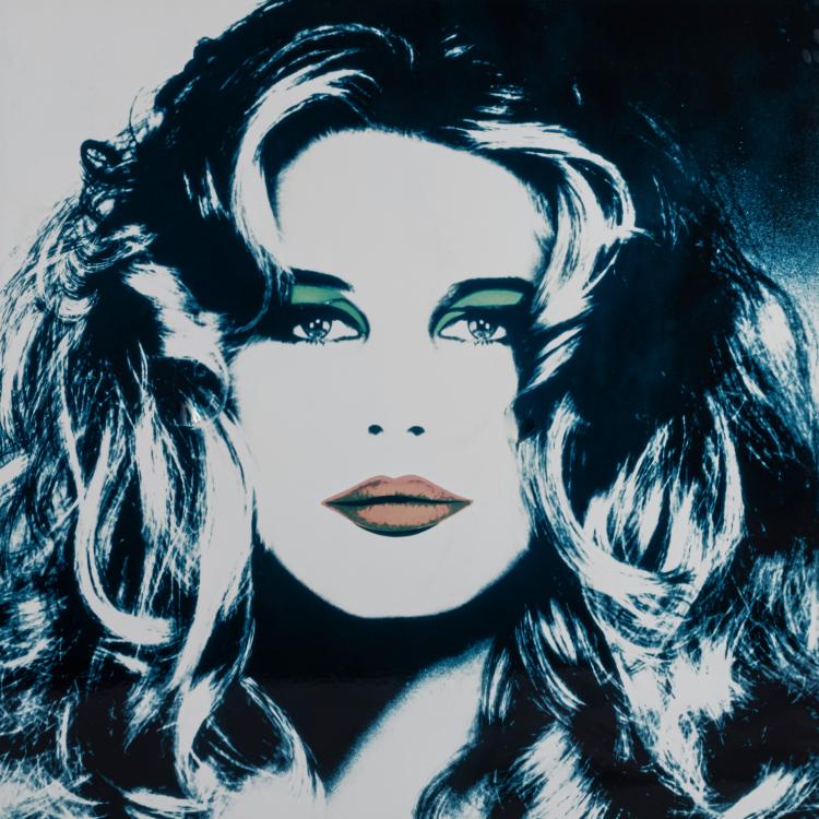 Hauptbild zu Objekt, 'Hommage &agrave; Warhol' (Claudia Schiffer), 1991, Gunter Sachs, 166B 378