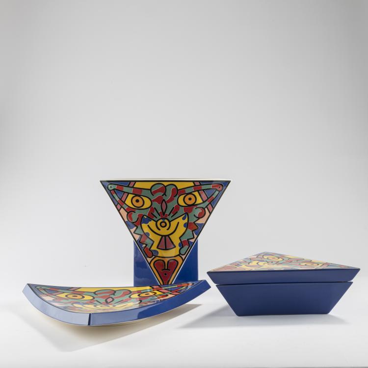 Bild 1 zu Objekt, Set 'Spirit of Art-Edition No. 2, New York-TriBeCa', 1992, Keith Haring (after), Villeroy & Boch, 163D 701
