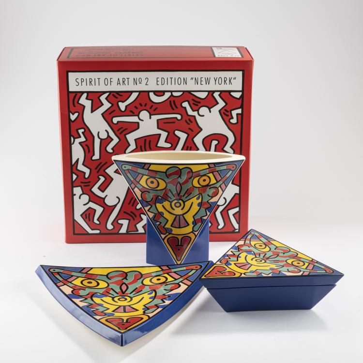 Bild 3 zu Objekt, Set 'Spirit of Art-Edition No. 2, New York-TriBeCa', 1992, Keith Haring (after), Villeroy & Boch, 163D 701