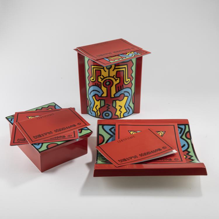 Bild 1 zu Objekt, Set 'Spirit of Art-Edition No. 2, New York-Soho', 1992, Keith Haring (nach), Villeroy & Boch, 163D 702