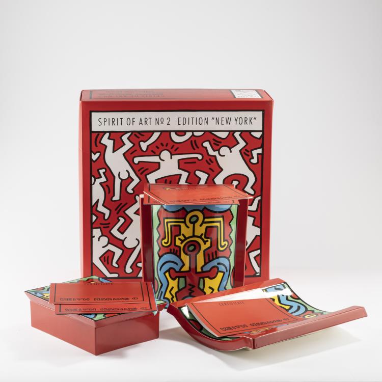 Bild 2 zu Objekt, Set 'Spirit of Art-Edition No. 2, New York-Soho', 1992, Keith Haring (nach), Villeroy & Boch, 163D 702