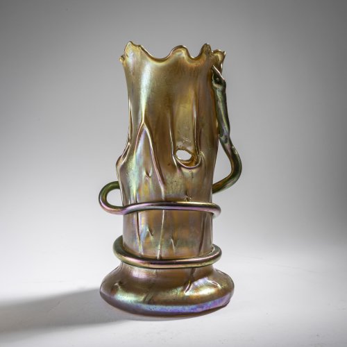 'Tree trunk vase' with a snake, c. 1902
