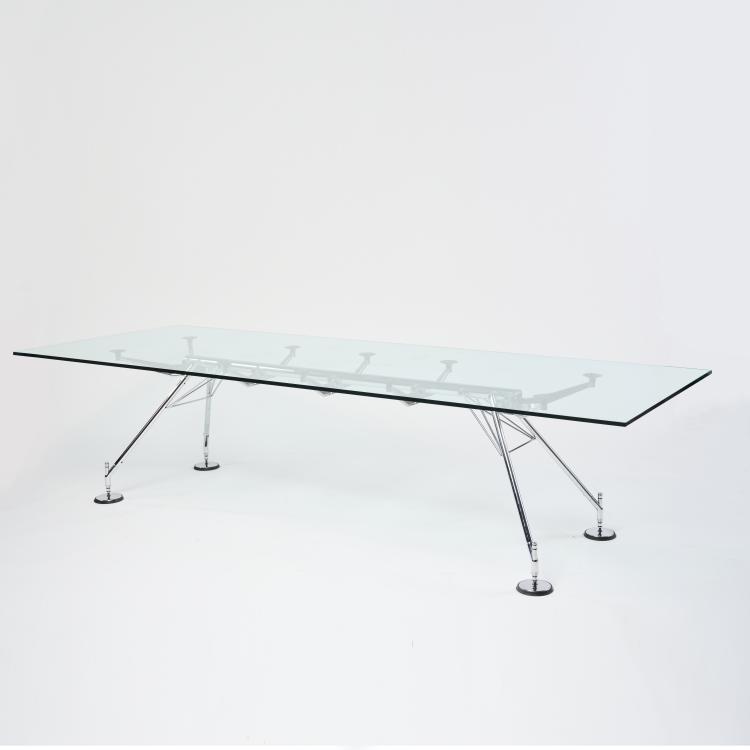 Hauptbild zu Objekt, 'Nomos' conference/dining table, 1986, Norman Foster, Tecno, Mailand, 169A 173