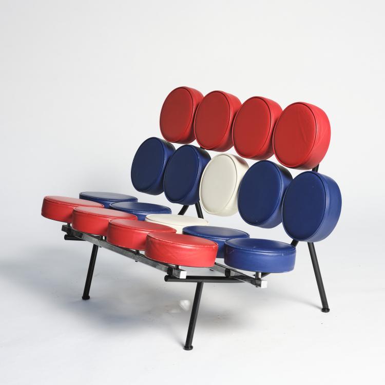 Hauptbild zu Objekt, 'Marshmallow' loveseat, 1956, George Nelson, Vitra Design, Weil am Rhein, 164B 307
