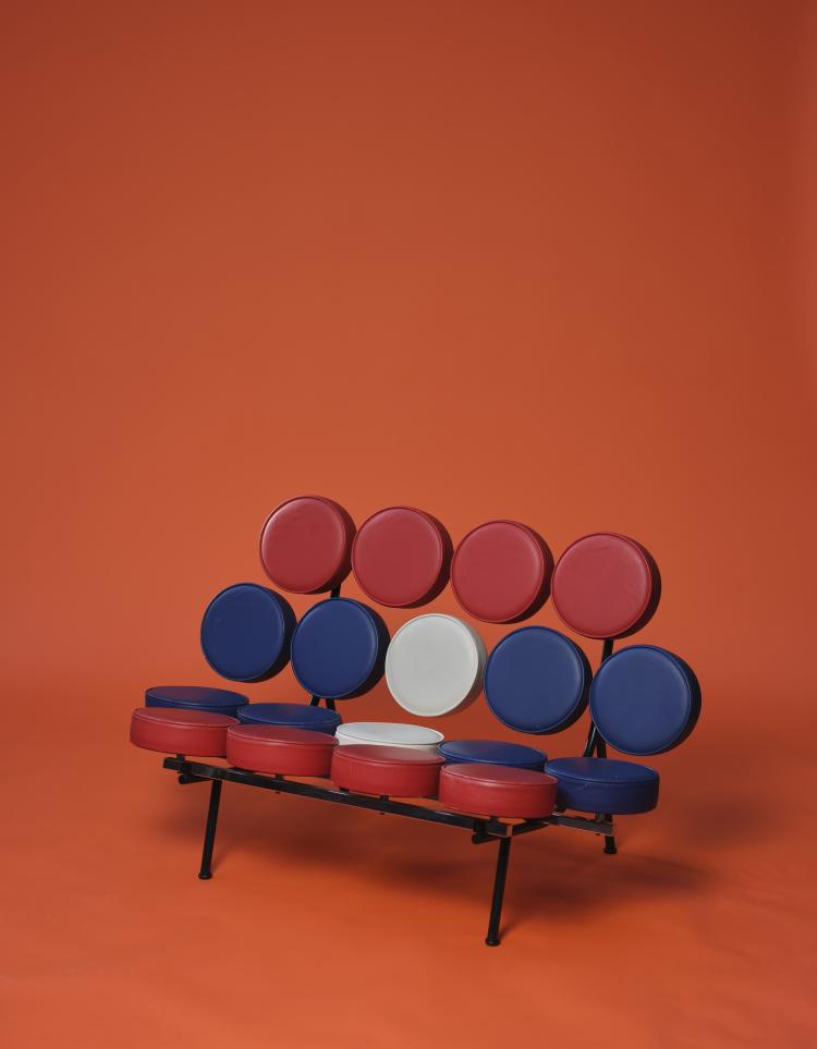 Bild 1 zu Objekt, 'Marshmallow' loveseat, 1956, George Nelson, Vitra Design, Weil am Rhein, 164B 307