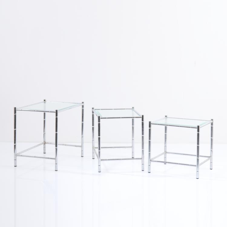 Hauptbild zu Objekt, Three nesting tables, 1970s, Italien, 167A 283