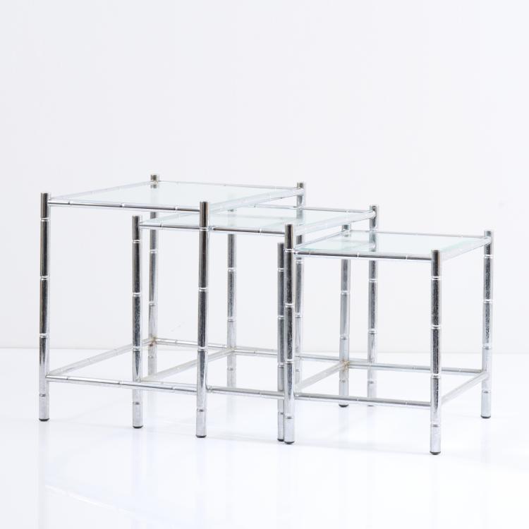 Bild 1 zu Objekt, Three nesting tables, 1970s, Italien, 167A 283