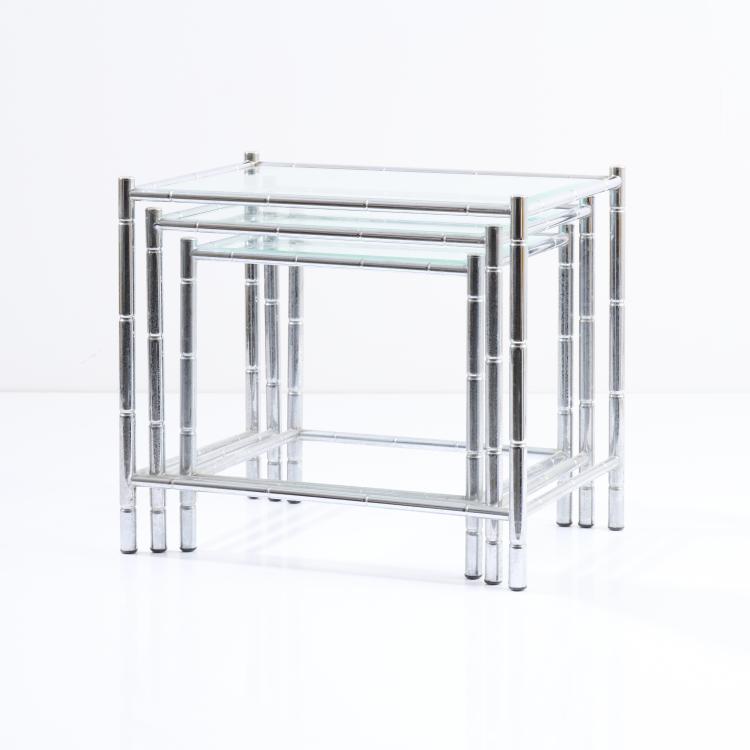 Bild 2 zu Objekt, Three nesting tables, 1970s, Italien, 167A 283
