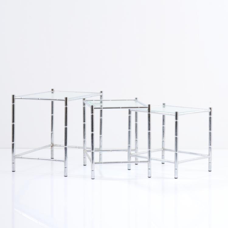 Bild 3 zu Objekt, Three nesting tables, 1970s, Italien, 167A 283