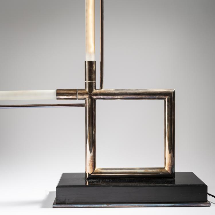Bild 2 zu Objekt, 'Quadro' table light, c. 1928, Jacques Adnet, Frankreich, 164B 465