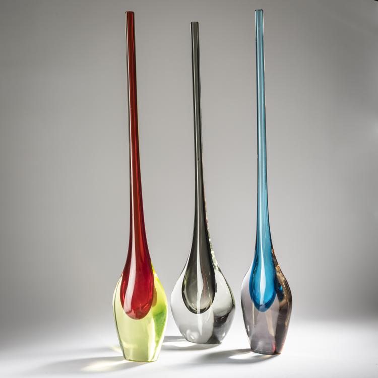 Bild 1 zu Objekt, Three 'Sommerso' vases, c. 1960, Antonio Da Ros, Cenedese, Gino, Murano, 164C 672