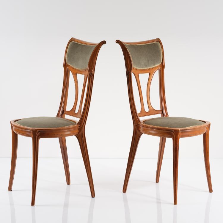 Hauptbild zu Objekt, Paar St&uuml;hle, 1908, Louis-D&eacute;sir&eacute;-Eug&egrave;ne Gaillard, Gaillard, Eug&egrave;ne, 165C 447