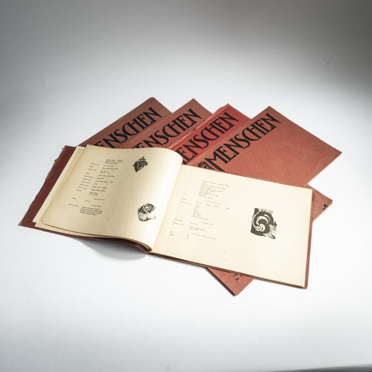 Bild 1 zu Objekt, 7 B&auml;nde 'Menschen - Buchfolge Neuer Kunst', 1919, Dresdner Verlag 1917, 165C 470