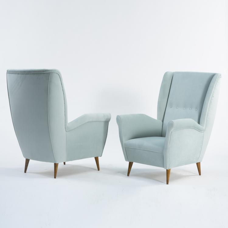 Bild 1 zu Objekt, 2 armchairs, c. 1950, Gio Ponti, Cassina, Mailand, 164A 24