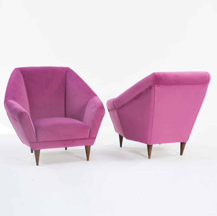 Bild 1 zu Objekt, 2 armchairs, c. 1955, Ico Parisi (in the style of), Italien, 164A 35