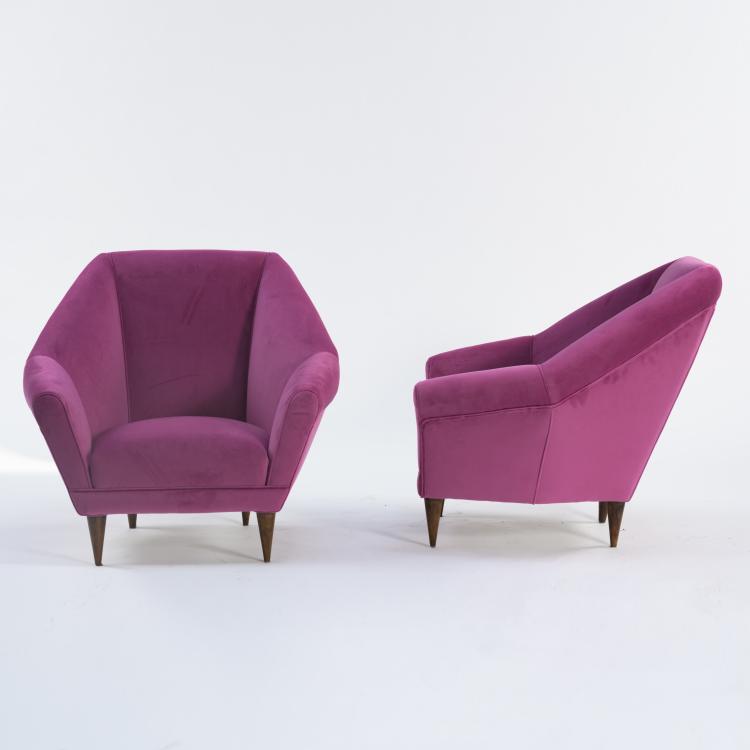 Bild 2 zu Objekt, 2 armchairs, c. 1955, Ico Parisi (in the style of), Italien, 164A 35