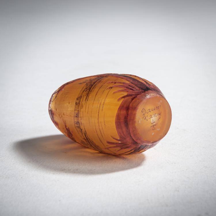 Bild 3 zu Objekt, Miniatur-Vase 'Paysage', um 1910, Daum Fr&egrave;res, Nancy, 165B 117