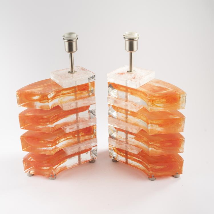 Bild 1 zu Objekt, 2 table lights, 1960s/70s, Poliarte, Verona (zugeschrieben), 164A 71