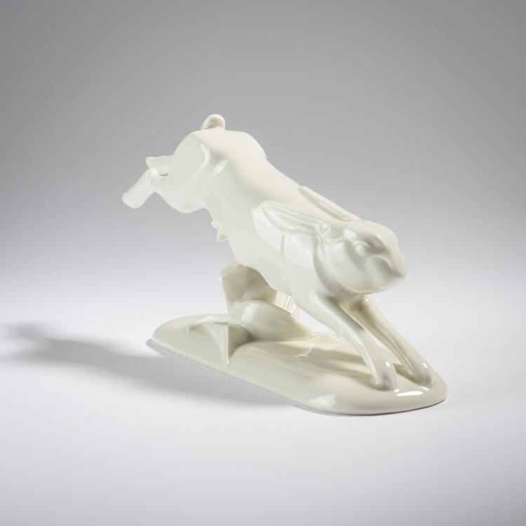 Bild 1 zu Objekt, Leaping Hare, c. 1927, Gerhard Schliepstein, Rosenthal, Selb, 165C 402