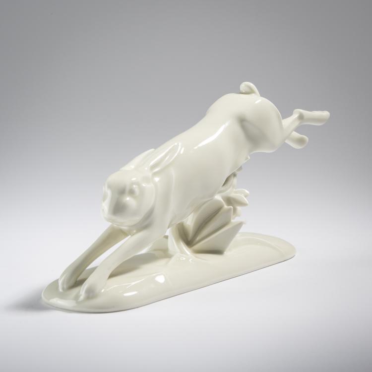 Bild 2 zu Objekt, Leaping Hare, c. 1927, Gerhard Schliepstein, Rosenthal, Selb, 165C 402