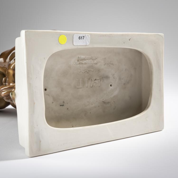 Bild 5 zu Objekt, Sitzender Affe, 1913-14, E. Cleinow, Schwarzburger Werkst&auml;tten, Unterwei&szlig;bach, 165C 413