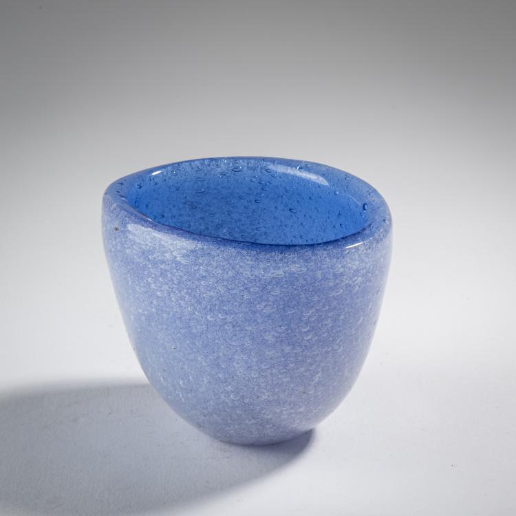 Bild 2 zu Objekt, 'Sommerso a bollicine' bowl, c. 1936, Carlo Scarpa, Venini & C., Murano, 164C 552
