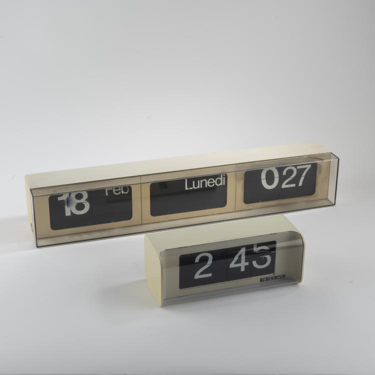 Bild 1 zu Objekt, 2 'CIFRA' wall clocks, c. 1965, Gino Valle, Solari & C., Udine, 164A 146