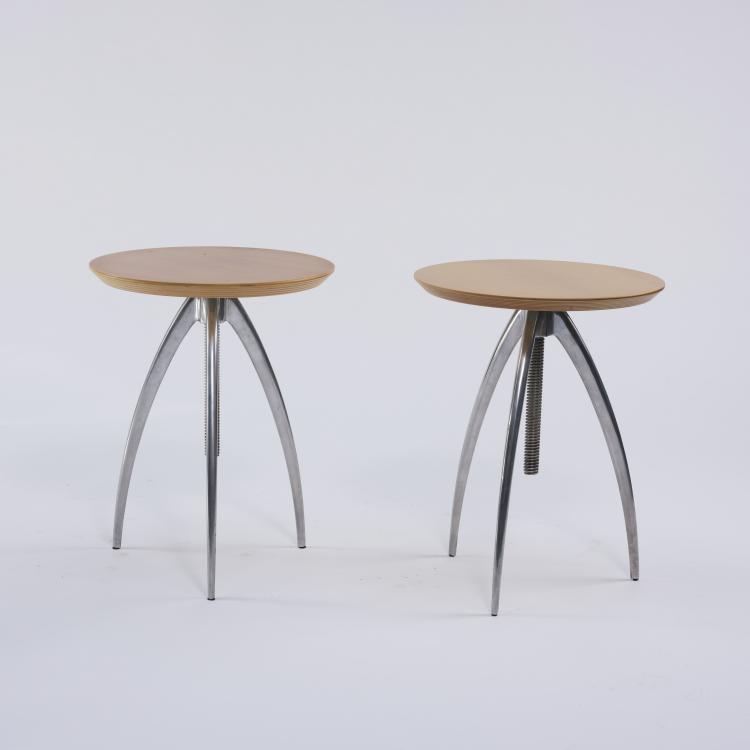 Hauptbild zu Objekt, 2 'Vicieuse' side tables, 1992, Philippe Starck, Aleph Driade, Mailand, 164B 497