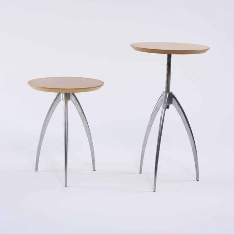 Bild 1 zu Objekt, 2 'Vicieuse' side tables, 1992, Philippe Starck, Aleph Driade, Mailand, 164B 497