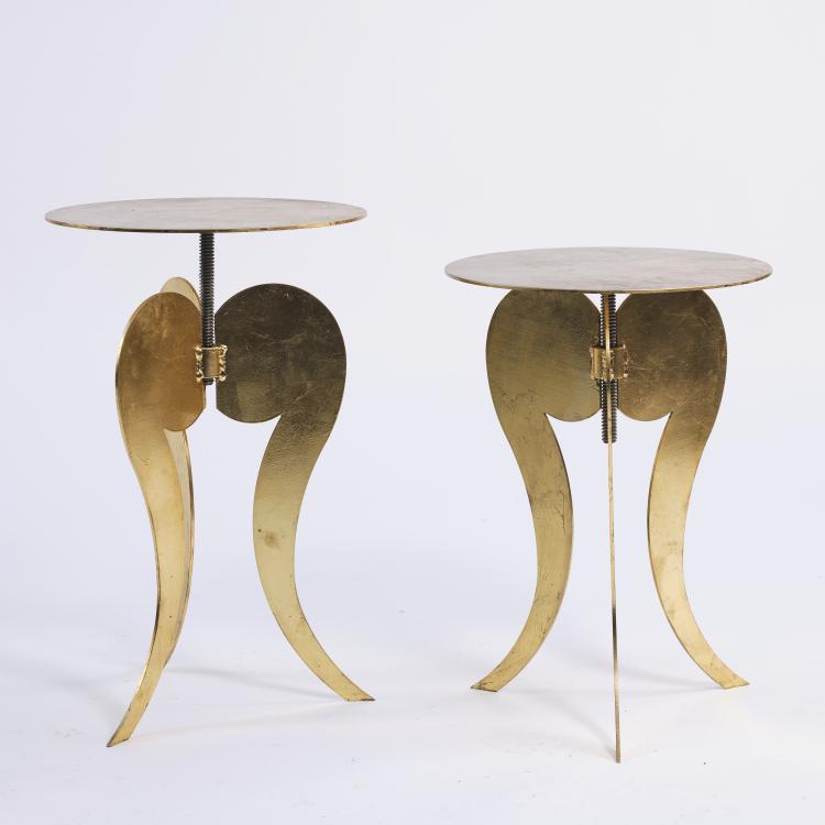 Hauptbild zu Objekt, 2 'Carmen' side tables, c. 1985, Jean Fran&ccedil;ois Crochet, Terzani, Sergio, Florenz, 164B 478