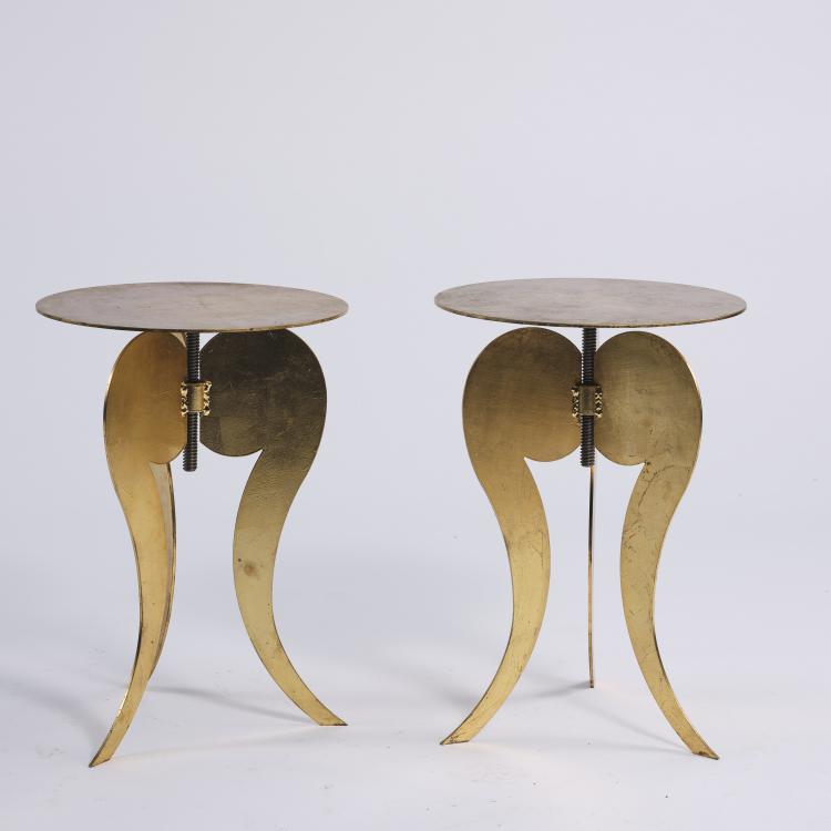 Bild 1 zu Objekt, 2 'Carmen' side tables, c. 1985, Jean Fran&ccedil;ois Crochet, Terzani, Sergio, Florenz, 164B 478