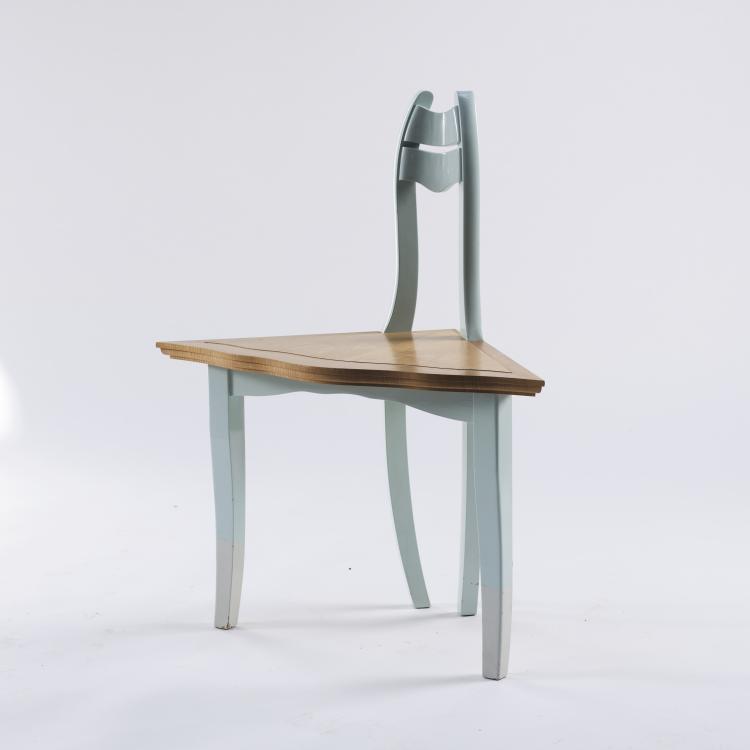 Bild 1 zu Objekt, 'Gudrun am Leineufer' chair from the pre-series, 1984, Bořek &Scaron;&iacute;pek, M&ouml;belwerkstatt Cremer & Cremer, Eschweiler, 164B 319