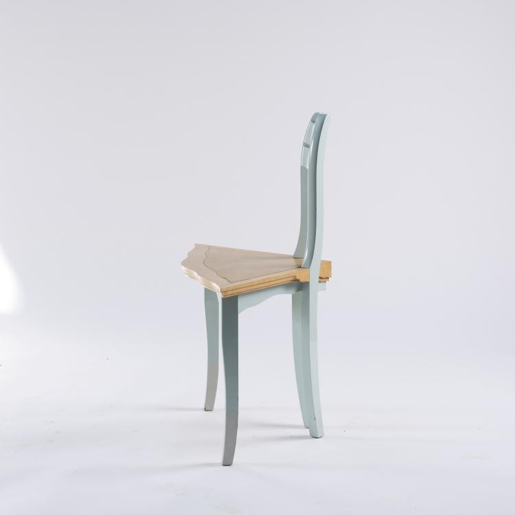 Bild 2 zu Objekt, 'Gudrun am Leineufer' chair from the pre-series, 1984, Bořek &Scaron;&iacute;pek, M&ouml;belwerkstatt Cremer & Cremer, Eschweiler, 164B 319