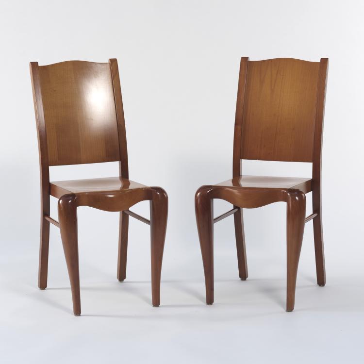 Bild 2 zu Objekt, 2 'Placide of Wood' chairs, 1989, Philippe Starck, Driade, Caorso, 164B 491