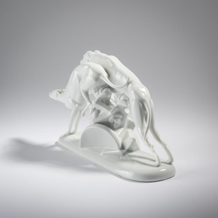 Bild 2 zu Objekt, 'Greyhounds', 1930, Gerhard Schliepstein, Rosenthal, Selb, 165C 406