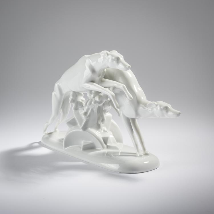 Bild 3 zu Objekt, 'Greyhounds', 1930, Gerhard Schliepstein, Rosenthal, Selb, 165C 406
