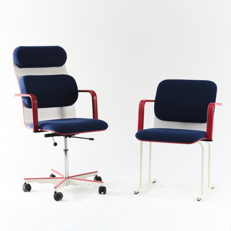 Bild 3 zu Objekt, 'Fysio' task chair, 1976 and 'Sirkus' conference chair, 1982, Yrj&ouml; Kukkapuro, Avarte, Helsinki, 164B 444