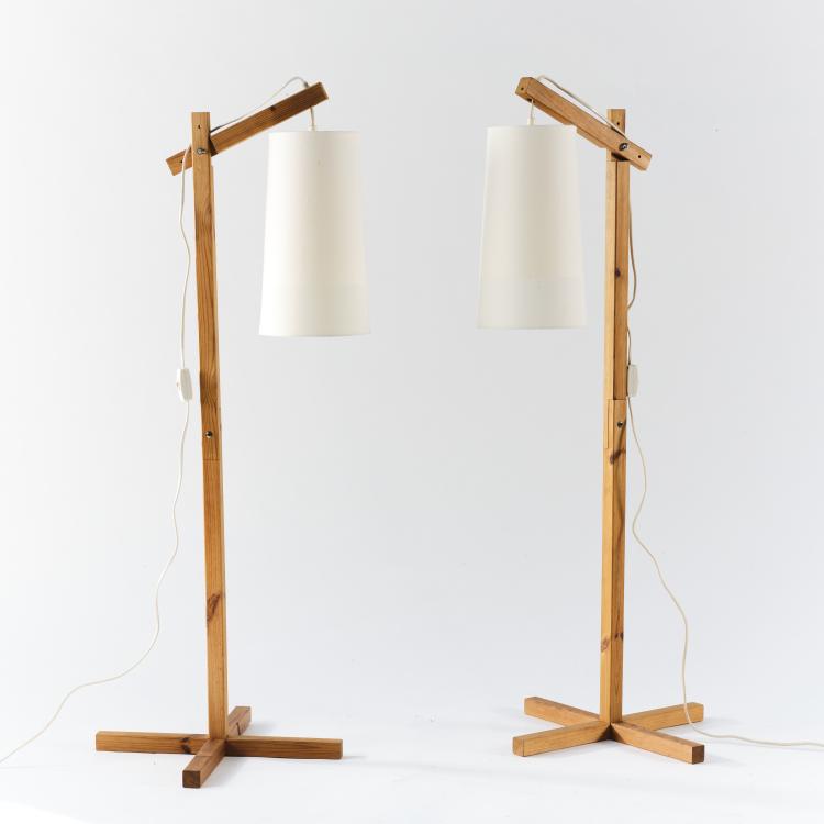 Hauptbild zu Objekt, 2 floor lamps, c. 1965, Enzo Mari (after), Italien, 164A 87