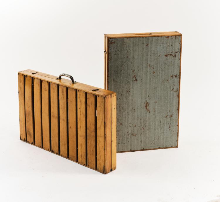 Bild 1 zu Objekt, 2 camping tables, each with 2 stools, c. 1955, Schweden, 164B 423