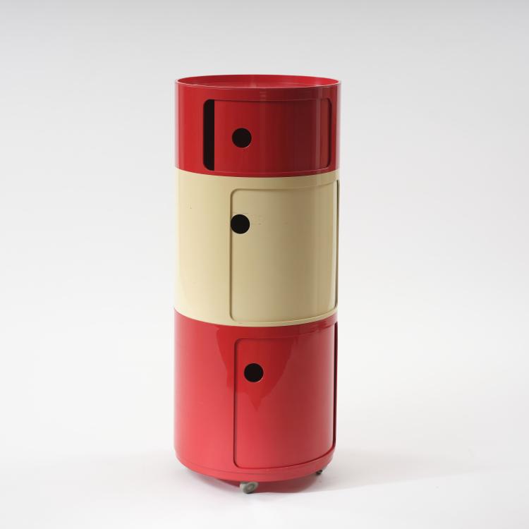 Hauptbild zu Objekt, 3 containers with sliding doors - models '4953', '4955' and '4956', 1969, Anna Castelli Ferrieri, Kartell, Noviglio, 164A 125