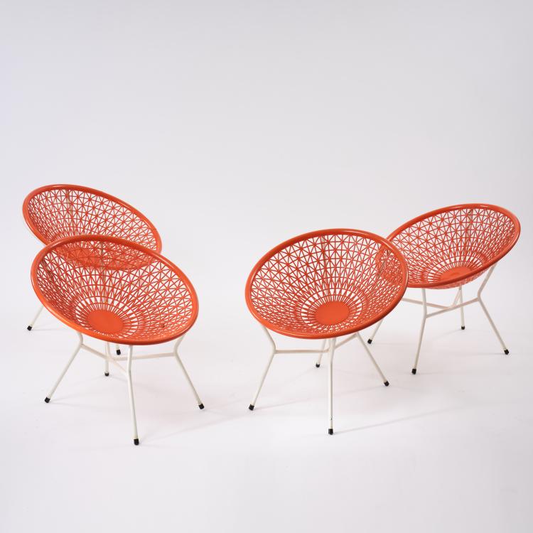 Hauptbild zu Objekt, 4 garden chairs, c. 1965, Italien, 164A 104