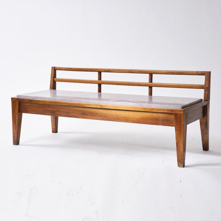 Hauptbild zu Objekt, Bench / luggage bench 'Hotel Baglioni', 1940s, Italien, 164A 4