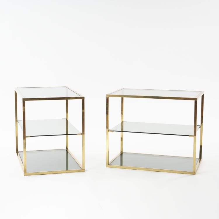 Bild 1 zu Objekt, 2 side tables, 1970s, Italien, 164A 222