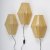 3 'Cocoon' sconces, 1960s